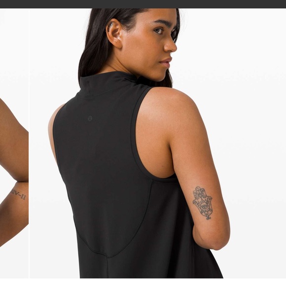 NWT - Lululemon - Women's All Aligned A-line Dress - Color: Black - Size: 2 - Picture 16 of 16